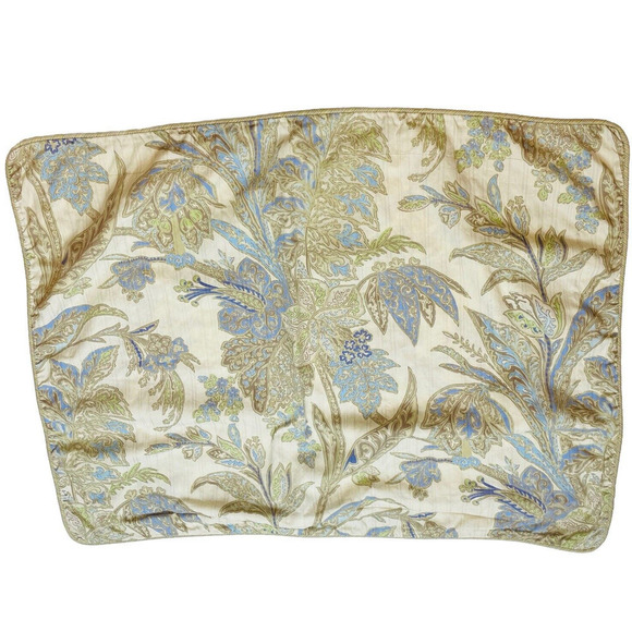 Tommy Bahama Home Pillow Sham (1) Standard Blue Floral Paisley Boho Cotton Zip - Picture 1 of 7